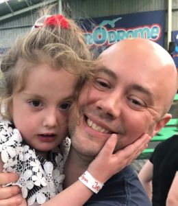Greg profile pic Greg Wilkinson with his daughter Molly, who has Xia-Gibbs Syndrome